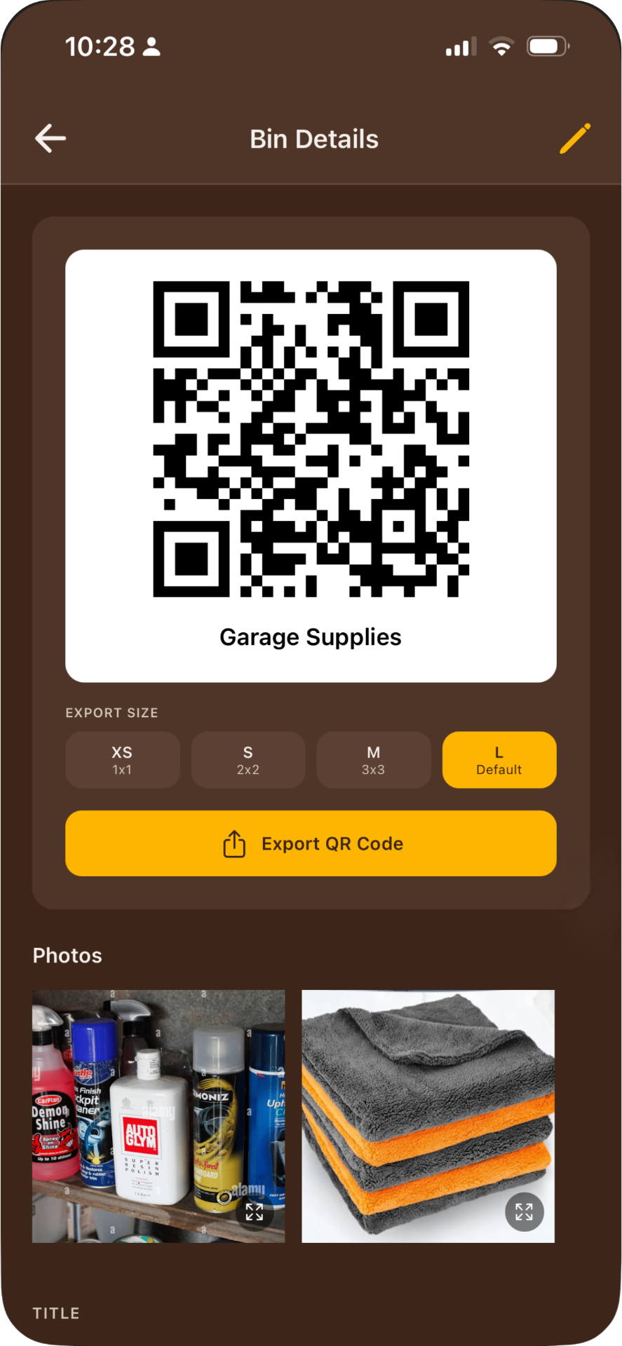 QR code export